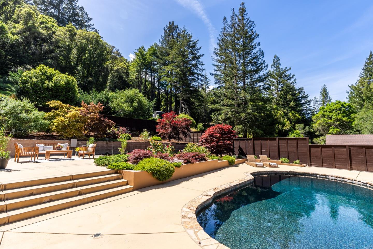 140 Echo Ridge Lane Soquel, CA 95073 - Photo 48 of 50 a view of a swimming pool with a patio