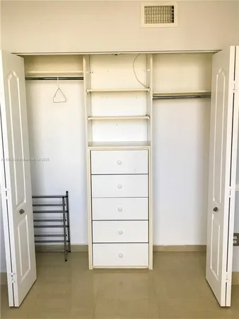 a view of closet area