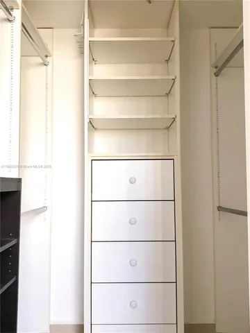 a view of a closet