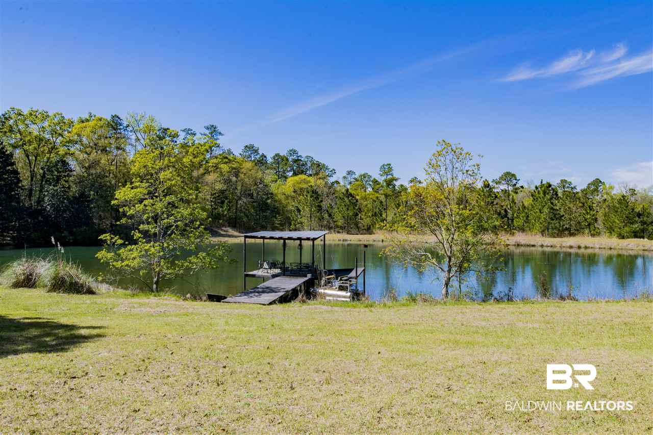 17401 Bee Gum Road Bay Minette, AL 36507 - Photo 43 of 46 Stocked Pond w/Dock
