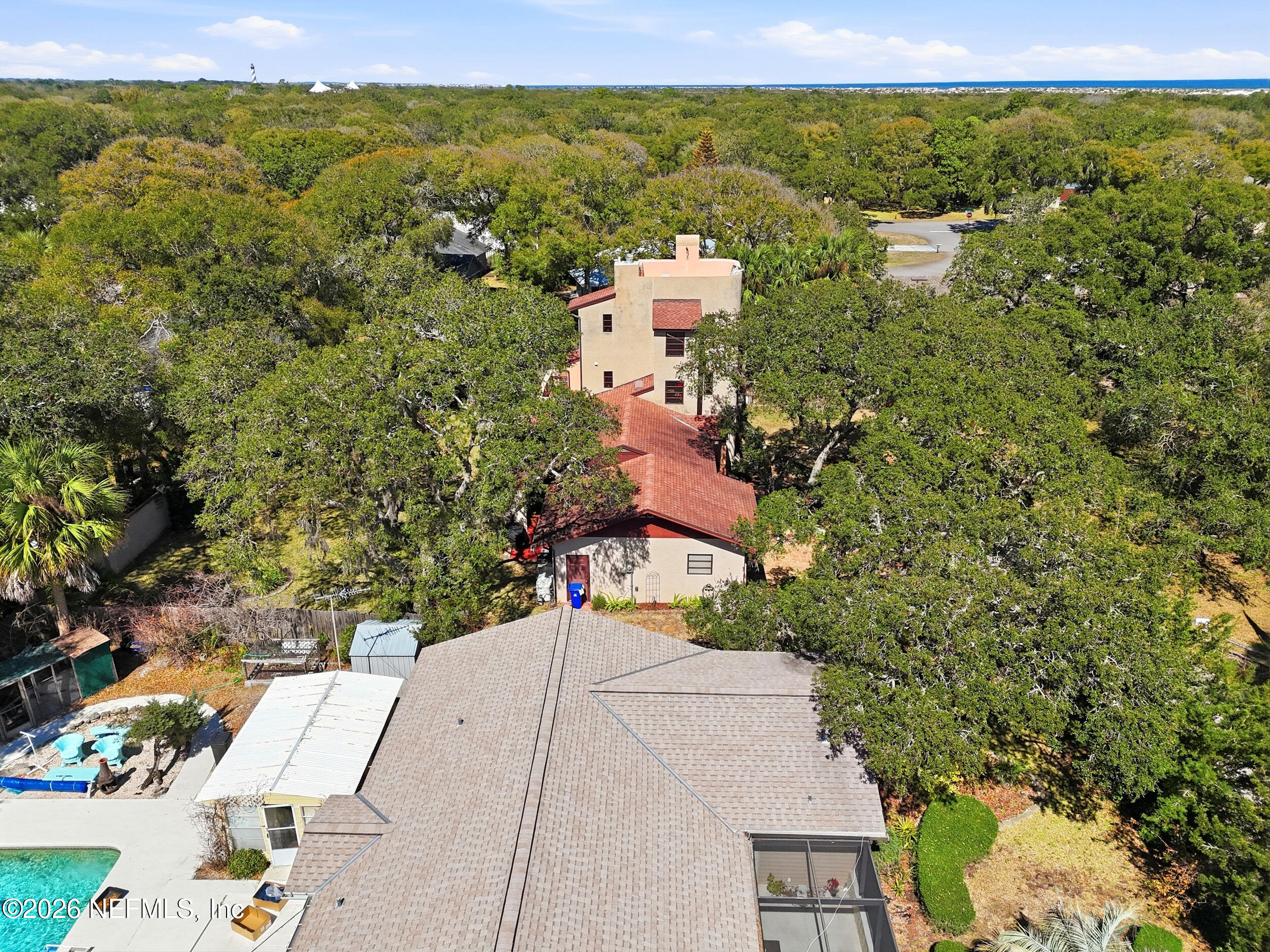 10 Lydia Lane St. Augustine, FL 32080 - Photo 80 of 119 an aerial view of residential houses with outdoor space