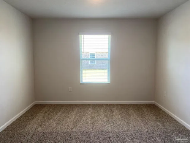 a big room with a window