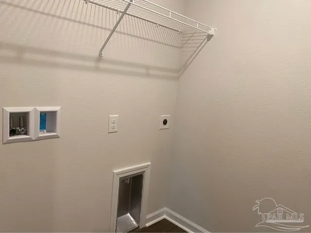 a view of a room with rack on the wall