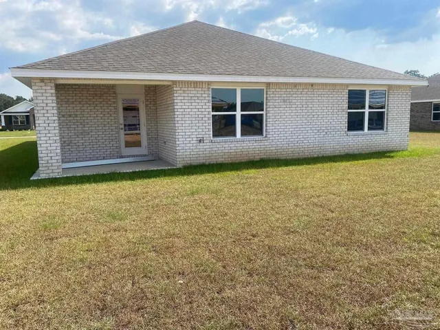 a backyard of a house