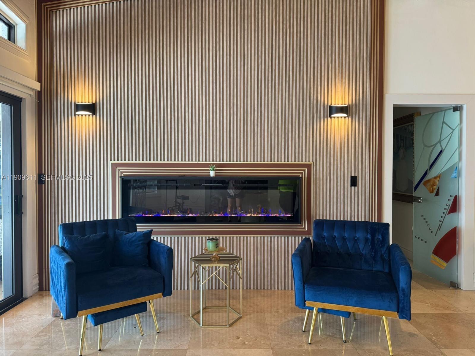 3690 Southwest 139th Avenue Miami, FL 33175 - Photo 4 of 11 a living room with furniture and a fireplace