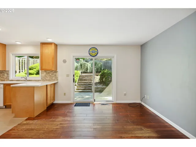 a view interior of a house with wooden floor