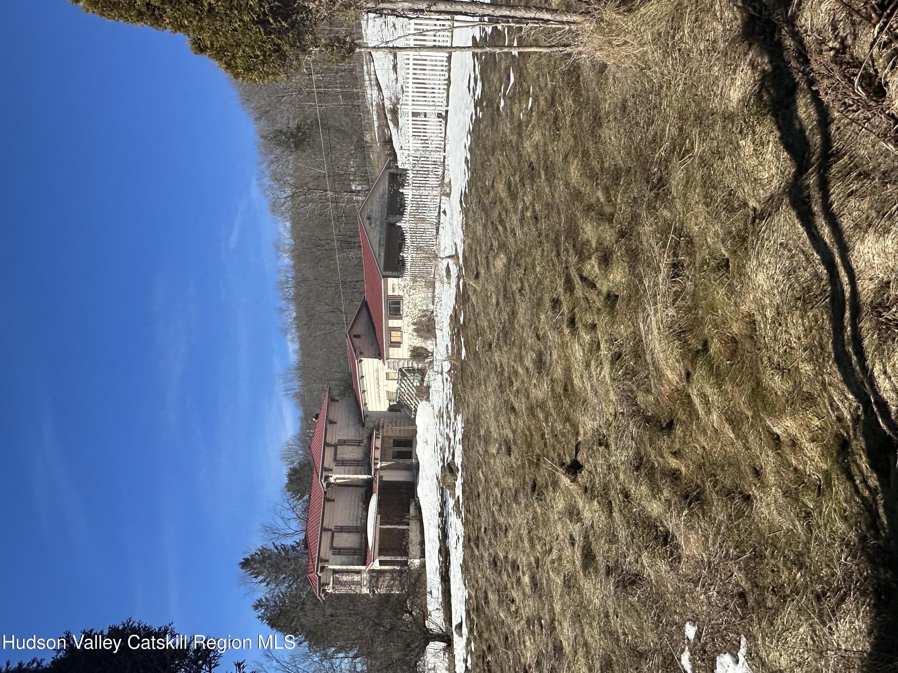 a view of a lake with houses