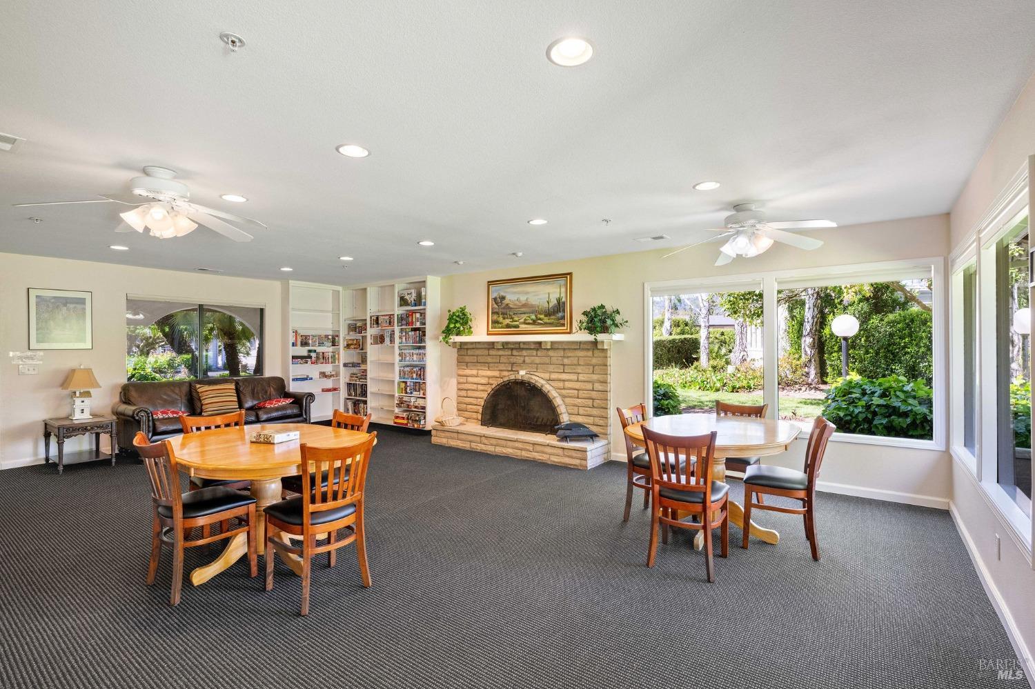 6468 Washington Street, Unit 16 Yountville, CA 94599 - Photo 37 of 45 a view of a dining room with furniture window and outside view