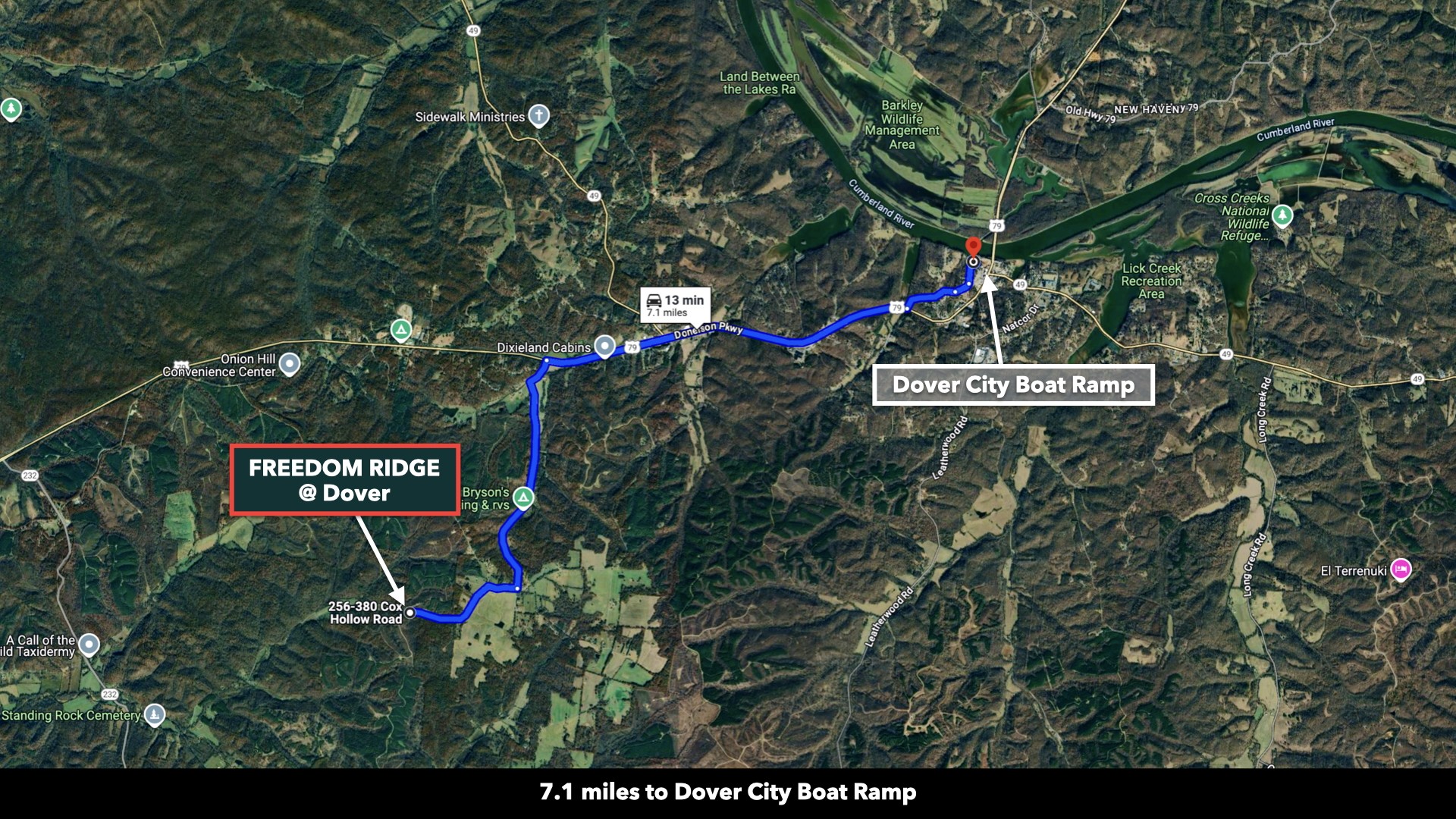 0 Cox Hollow Road Dover, TN 37058 - Photo 34 of 44 a sign that is sitting on a pole