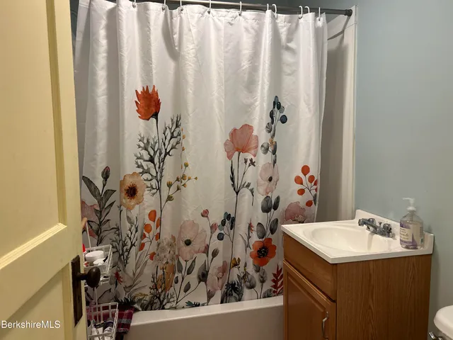 a view of room with racks