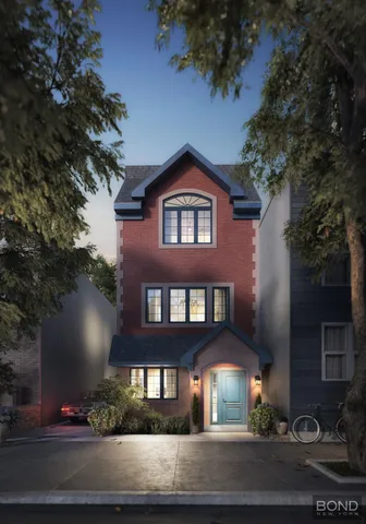 a front view of a house