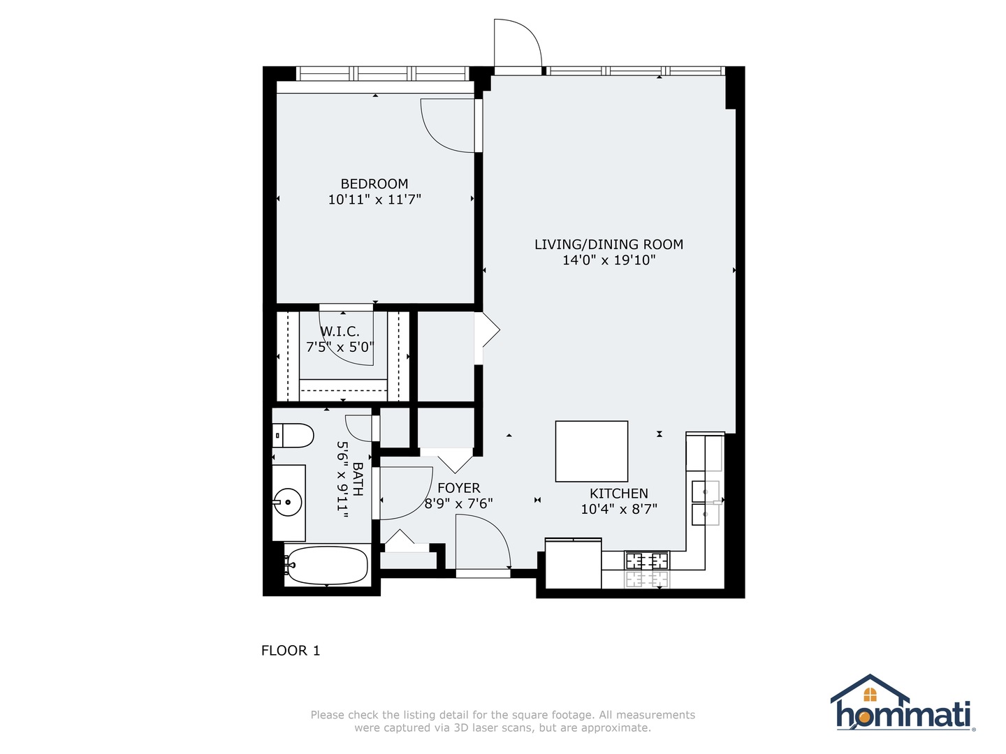 901 West Madison Street, Unit 401 Chicago, IL 60607 - Photo 19 of 19 a picture of floor with a white wall