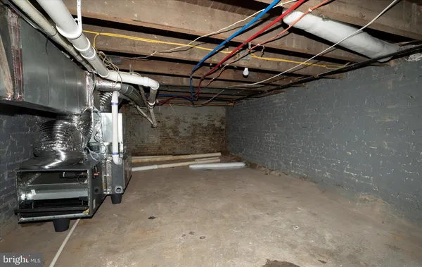 a view of a room with rack on the wall