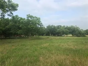 a view of a field with wooden fence