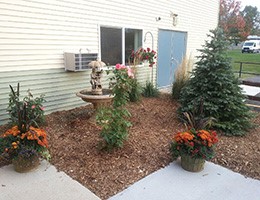 1485 North 7th Street Manitowoc, WI 54220 - Photo 6 of 11 a bunch of flowers are sitting in the backyard