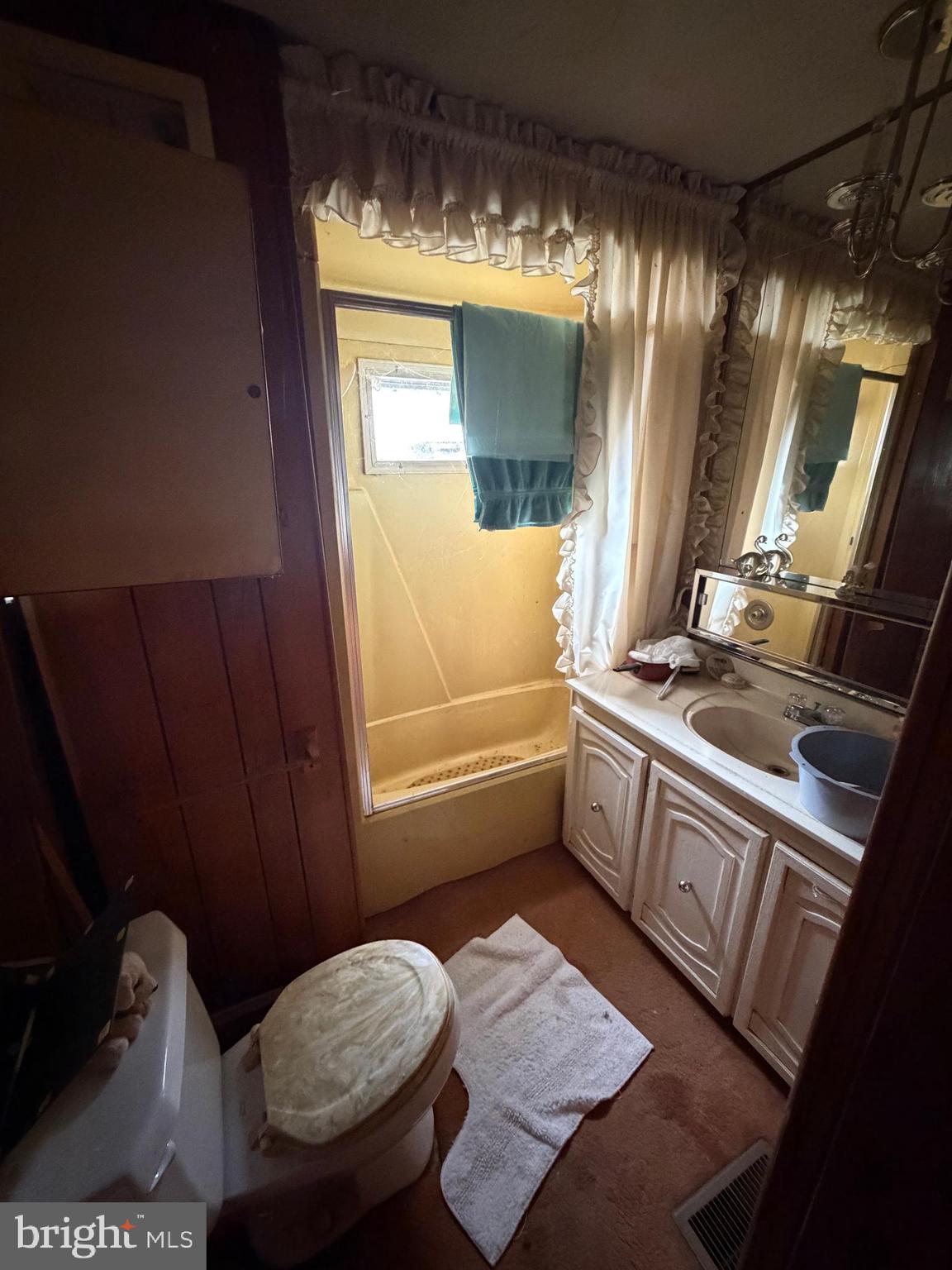 537 Dandelion Road Millville, NJ 08332 - Photo 32 of 33 a bathroom with a toilet a sink and mirror