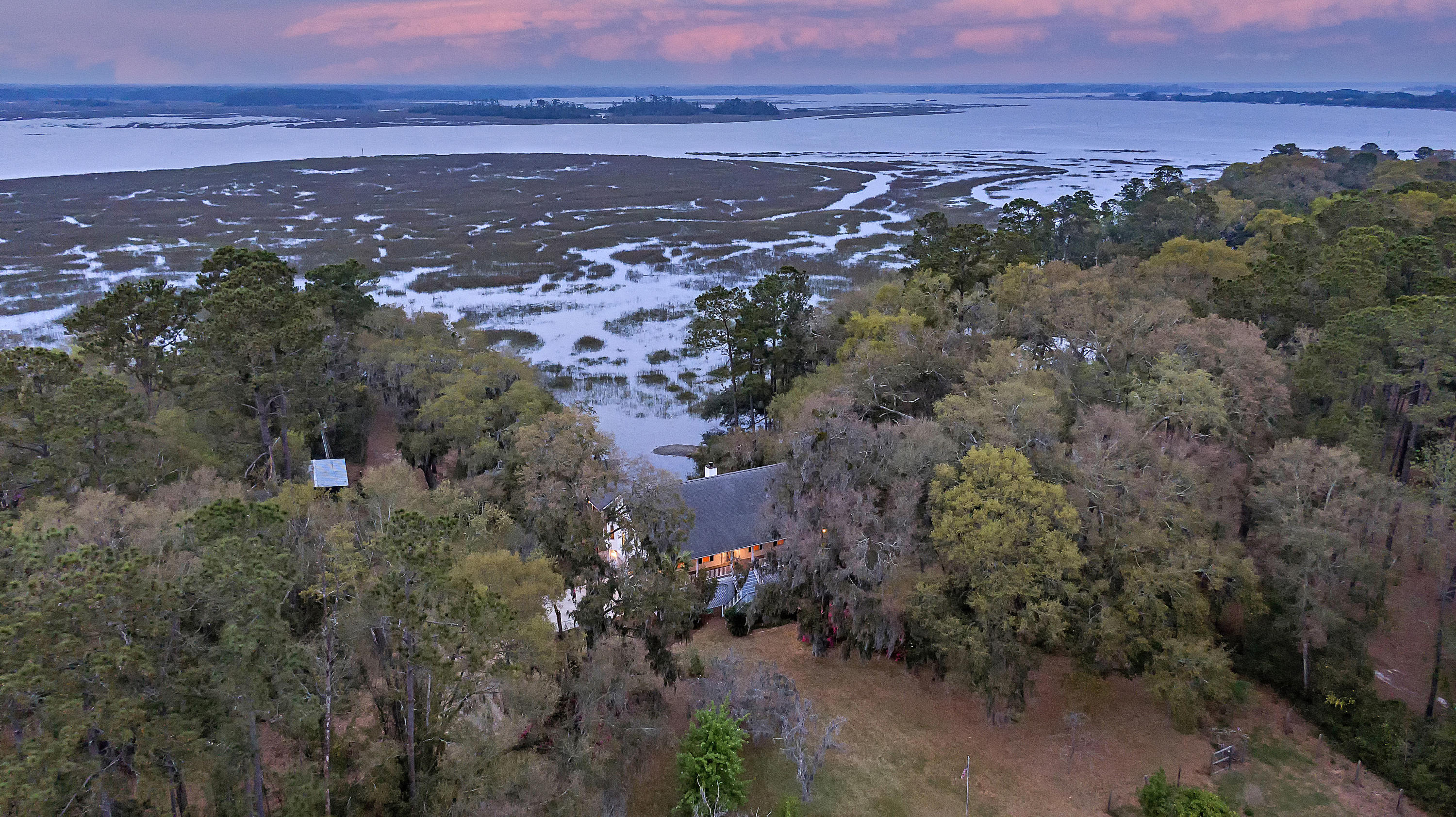6918 Bears Bluff Road Wadmalaw Island, SC 29487 - Photo 1 of 51 CREM_6918 Bears Bluff twilight_010