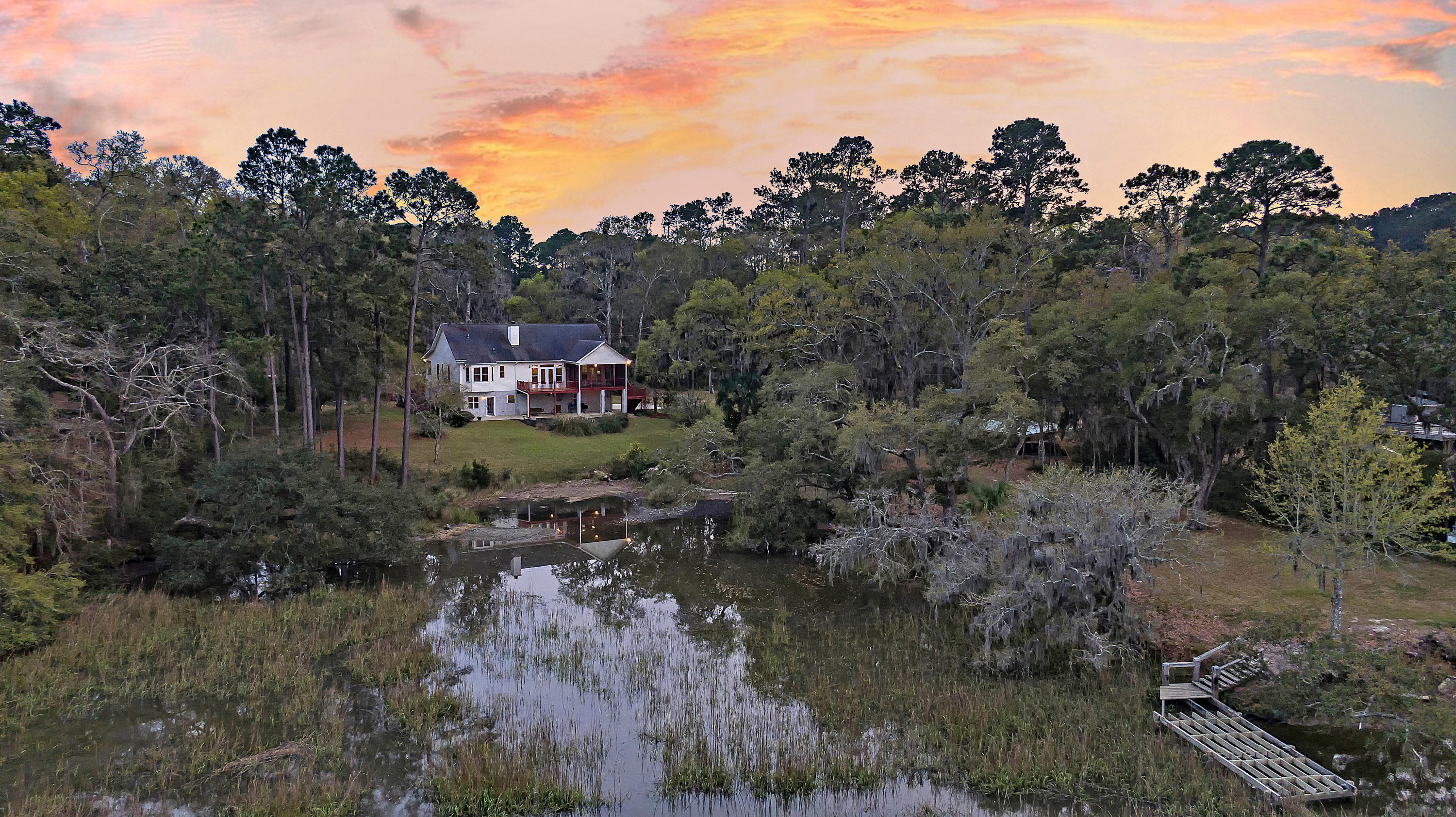 6918 Bears Bluff Road Wadmalaw Island, SC 29487 - Photo 31 of 51 CREM_6918 Bears Bluff twilight_003