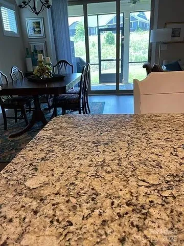 a living room with a couch and a table