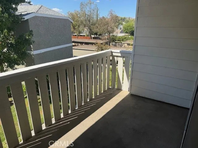 a view of a balcony