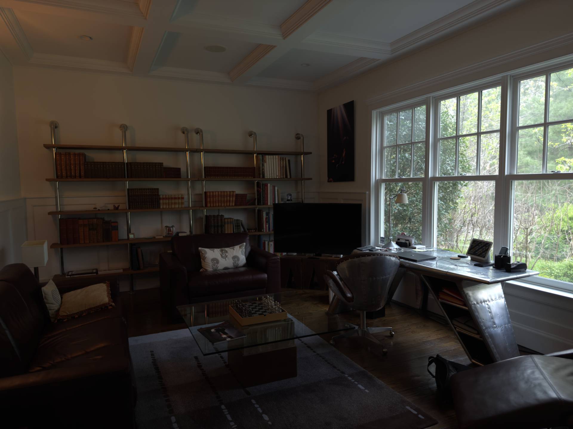 206 Bull Path East Hampton, NY 11937 - Photo 19 of 22 a living room with furniture a flat screen tv and a fireplace