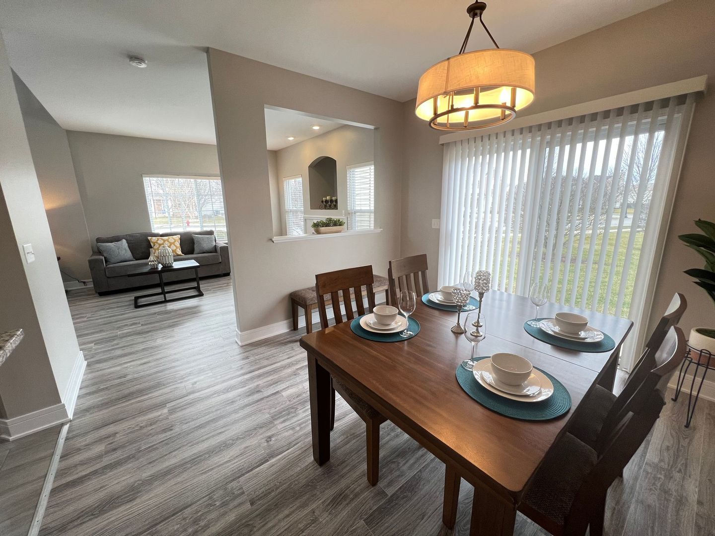 Undisclosed Address Lockport, IL 60441 - Photo 10 of 17 a view of a dining room with furniture wooden floor and chandelier