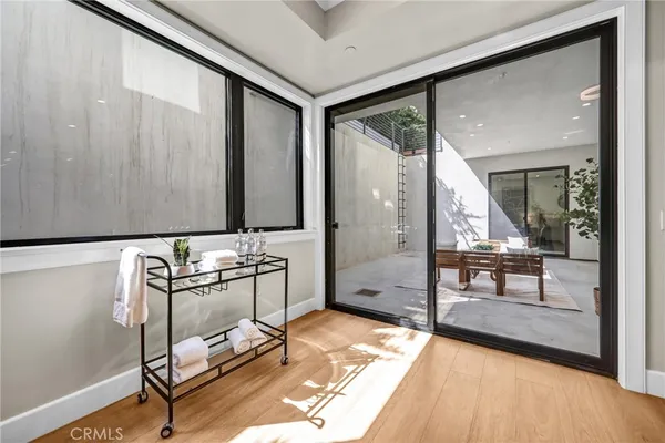 a view of a city with a mountain in the background