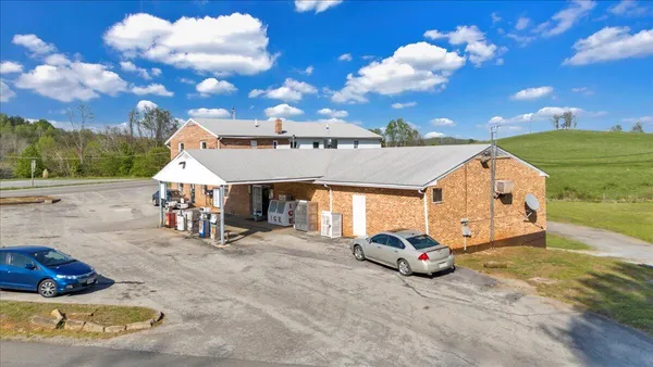 a car parked in front of a house