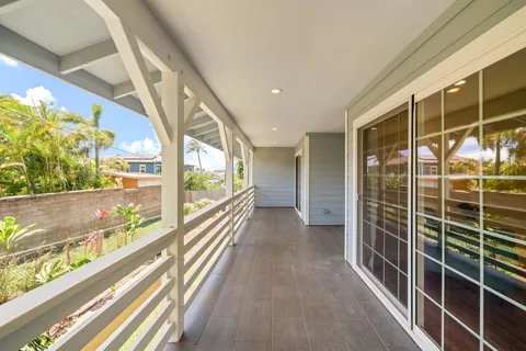 a view of a city from a balcony