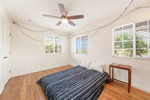 a view of a city with an ocean