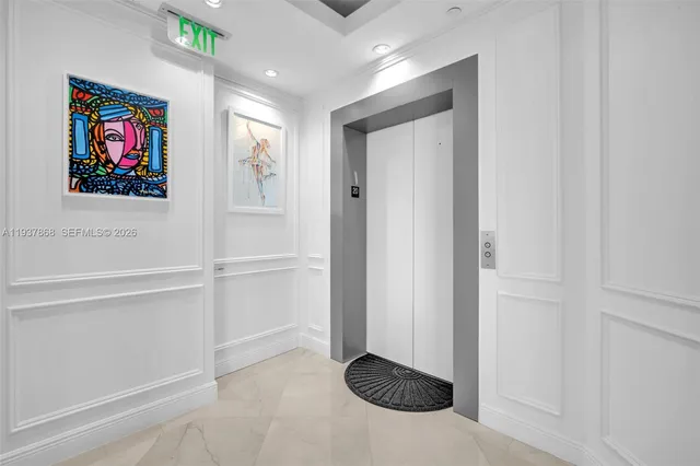 a view of painting on the wall