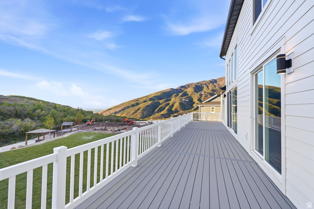 14648 South Springtime Road Draper, UT 84020 - Photo 39 of 47 Expansive outdoor deck featuring wood-finish flooring and white railings
