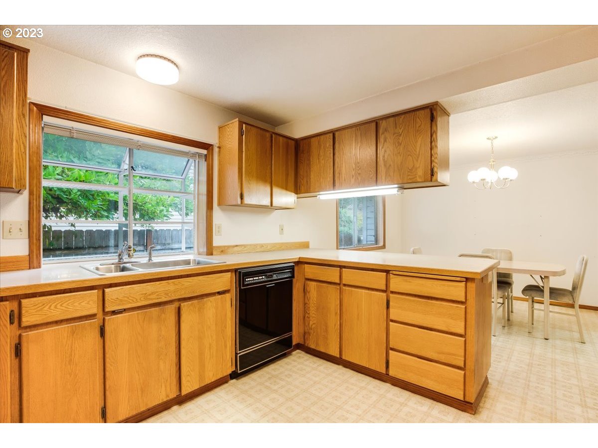 1502 Southeast Elliott Avenue Gresham, OR 97080 - Photo 15 of 37 a kitchen with stainless steel appliances granite countertop a stove a sink and a microwave