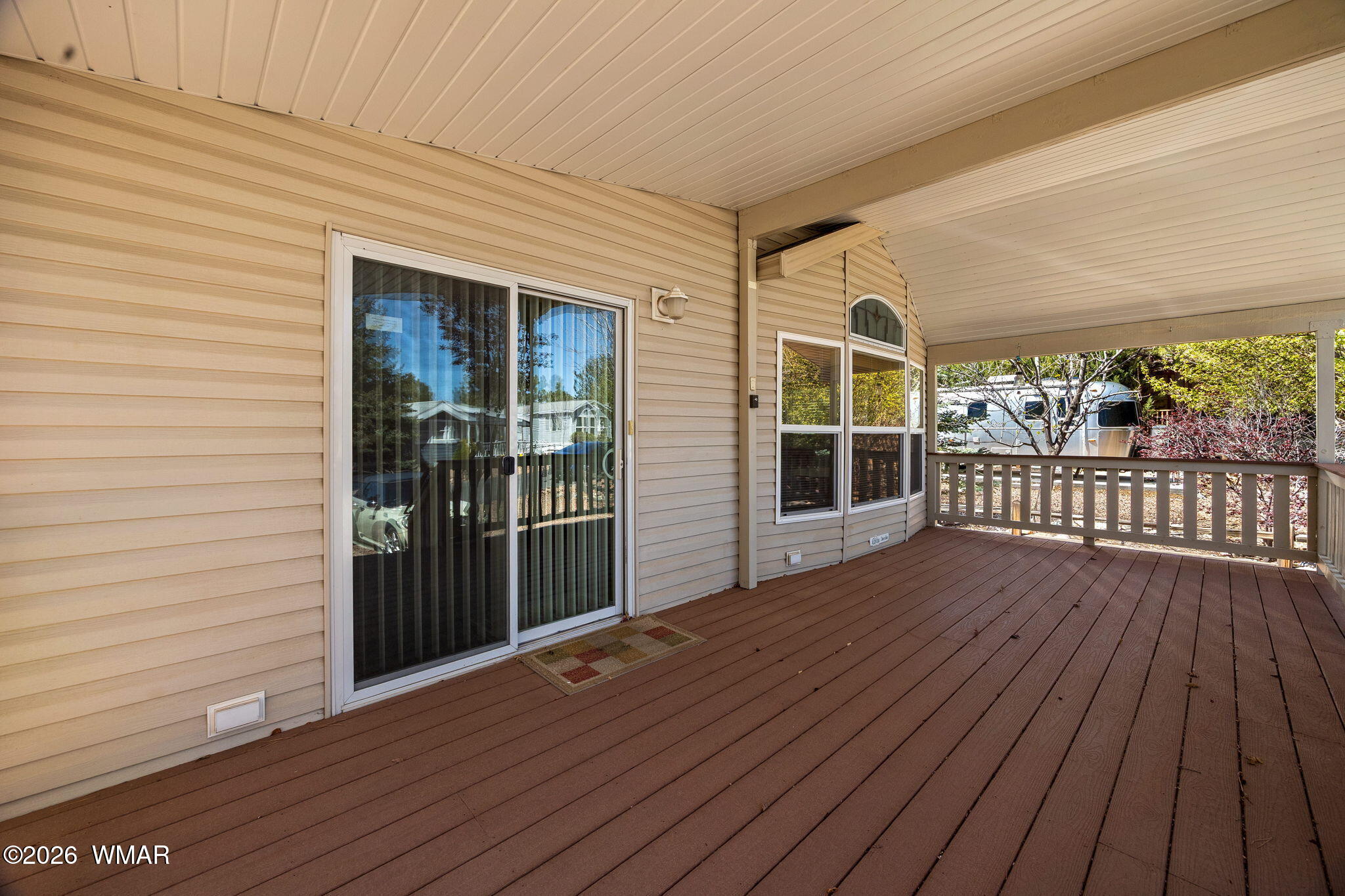 2221 Wrangler Way Overgaard, AZ 85933 - Photo 7 of 24 a view of wooden balcony with wooden floor