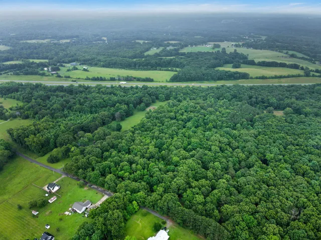 a view of a green field with lots of green space