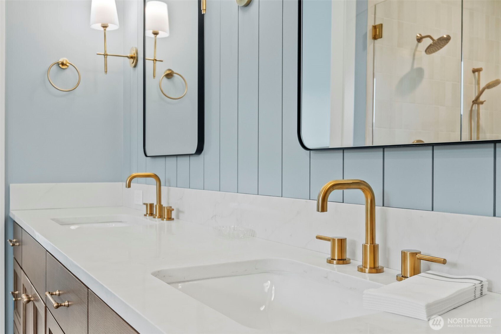 12107 Mundy Loss Road Buckley, WA 98321 - Photo 20 of 40 a bathroom with a sink and a mirror