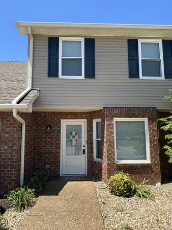 a front view of a house