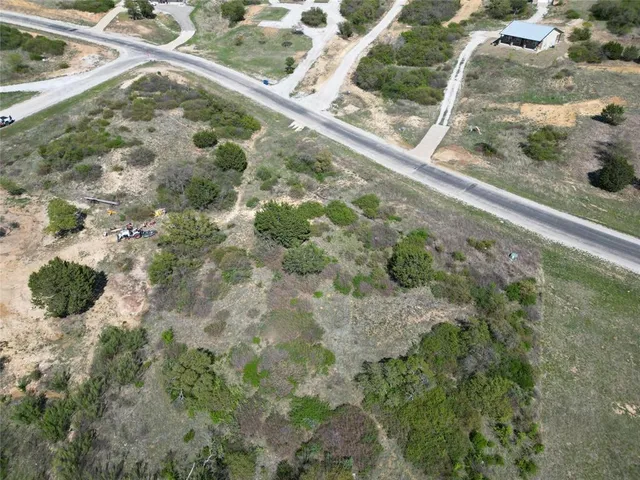 a view of a forest with houses