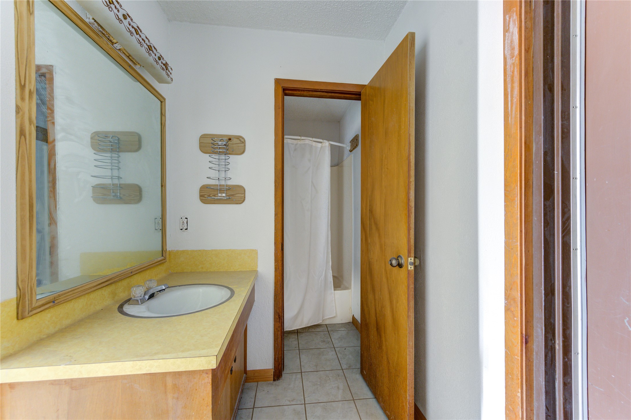 4602 Avenue H Rosenberg, TX 77471 - Photo 20 of 42 a bathroom with a sink and a mirror