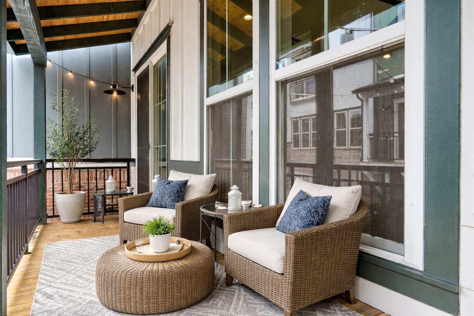 3809 Valley View Road, Unit 13 Austin, TX 78704 - Photo 15 of 39 View of balcony- Virtual staging
