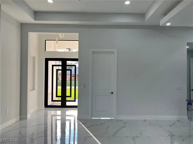 a view of an entryway of a house