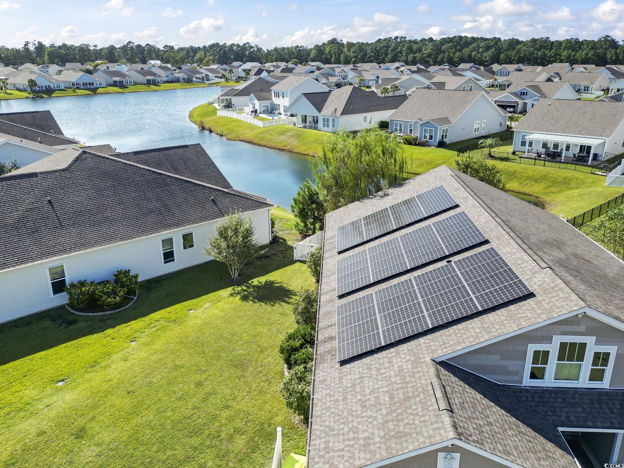 256 Copper Leaf Drive Myrtle Beach, SC 29588 - Photo 31 of 40 Aerial perspective of suburban area featuring a nearby body of water