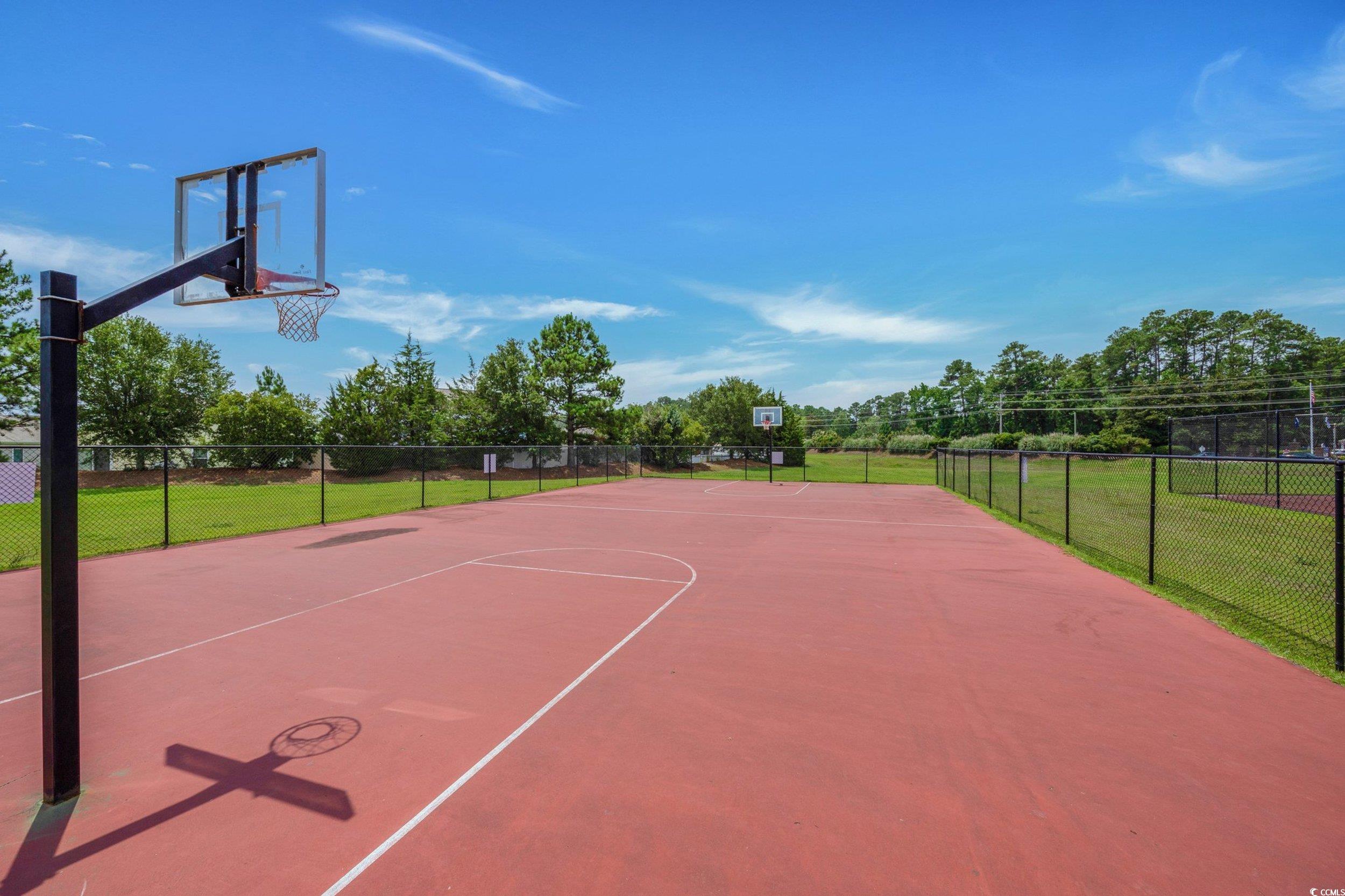 256 Copper Leaf Drive Myrtle Beach, SC 29588 - Photo 36 of 40 View of sport court featuring community basketball court and view of wooded area