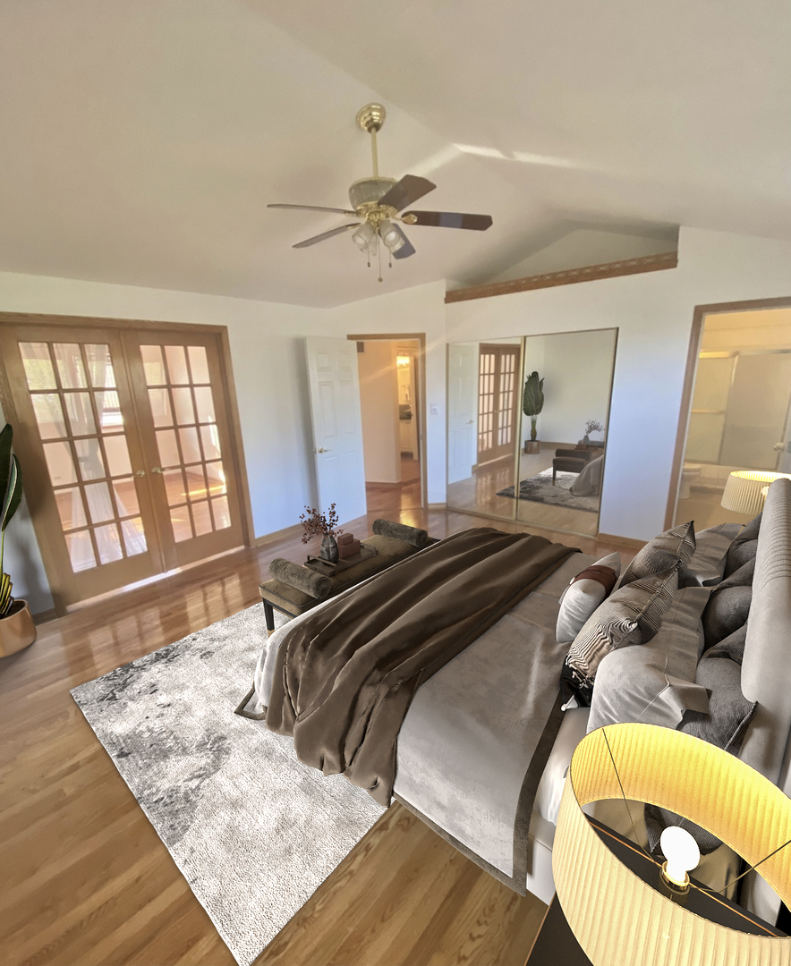 68 White Oaks Road Matteson, IL 60443 - Photo 5 of 39 a bedroom with a bed and wooden floor