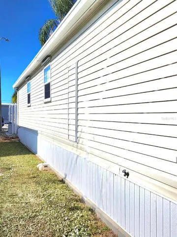 a view of a terrace with sky view