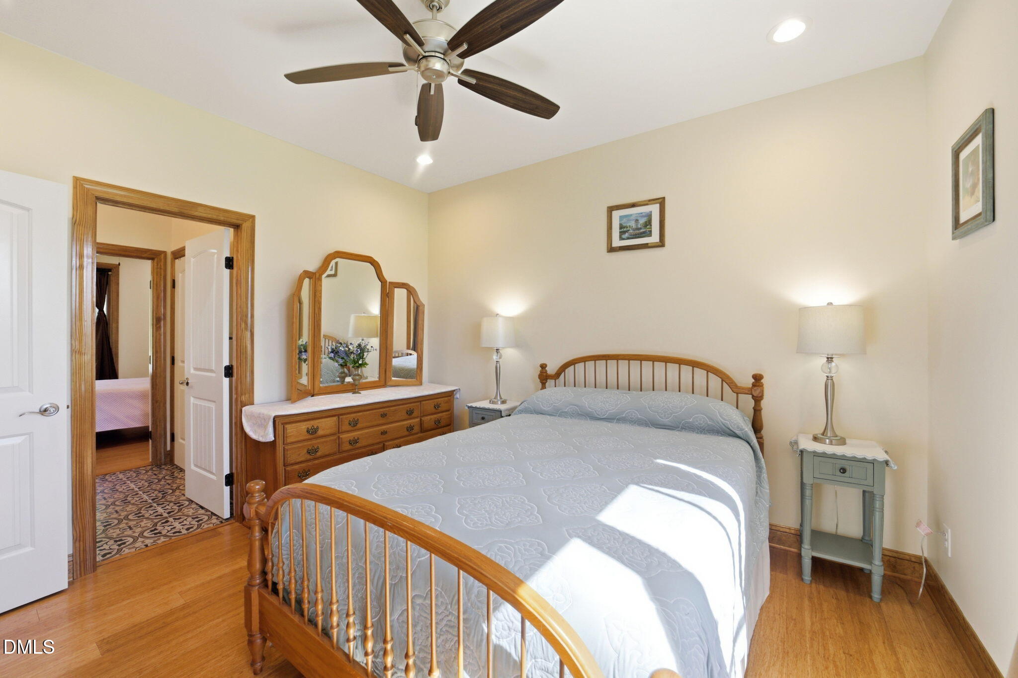 35 North Rippling Court Smithfield, NC 27577 - Photo 37 of 59 a bedroom with a bed and a view of bedroom