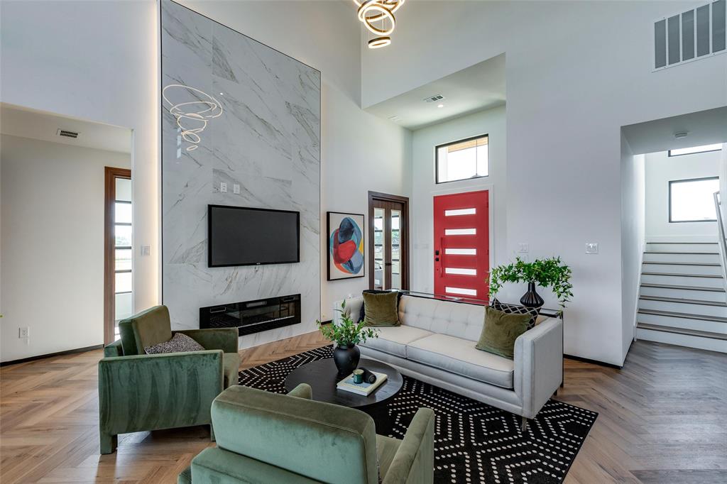 3601 Sky Rdg Lane Melissa, TX 75454 - Photo 14 of 31 a living room with furniture and a flat screen tv