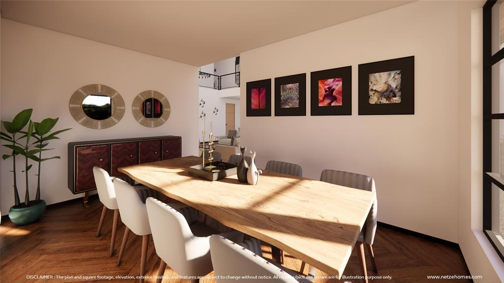 3601 Sky Rdg Lane Melissa, TX 75454 - Photo 1 of 31 a view of a dining room with furniture and wooden floor
