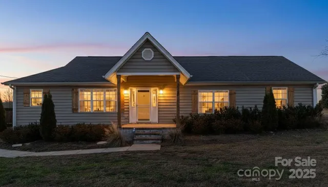 a front view of a house
