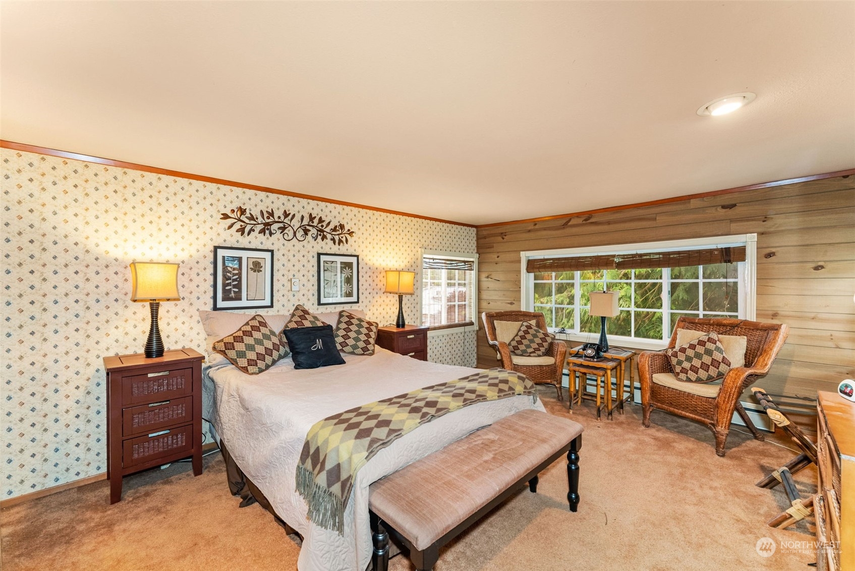 7911 East Maple Street Port Orchard, WA 98366 - Photo 32 of 39 a bedroom with furniture and a large window